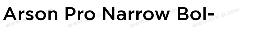 Arson Pro Narrow Bol字体转换 Arson Pro Narrow Bol字体转换
